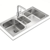 TEKA CLASSIC 2-1/2B Inset Polished Stainless Steel Sink (TEKA-10119080)