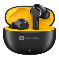 Realme T100 True Wireless Earbuds With AI Noise Cancelling, AI ENC For Calls, Google Fast Pair, 28 Hours Total Playback With Fast Charging & Low Latency Gaming Mode - RMA2109_Black