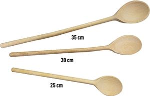 Prestige Wooden Spoon Set Off White - PR9302
