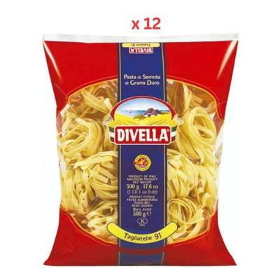 Divella Tagliatelle semola Pasta 12X500G