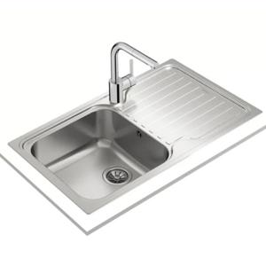 TEKA |Classic 1B 1D| Inset stainless steel sink with one bowl and one drainer
