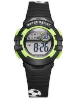 Astro Kids Watch, Digital Display and Polyurethane Strap, Black Football Print - A23917-PPBB-FB