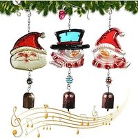 Centerpieces for Wedding Table Silver Bling Chime for Christmas Bells Decorations Santa Snowman Cartoon Hanging Party Wind Christmas Candy Ornaments Balls Lightinthebox - thumbnail