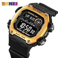 SKMEI Back Light Dightal Countdown Sport Watches Mens Fashion 5Bar Waterproof Stopwatch Wristwatch Alarm montre homme 2126 miniinthebox - thumbnail