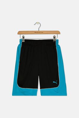 Kids Boys Mesh Colorblock Short  Black/Blue