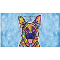 Drymate Dog Bowl Placemat Dogs Never Lie 16 x 28inch/40 cm x 71 cm