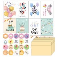 24 PACK Birthday Cards with Envelopes, Blank Inside, Assorted, Happy Birthday Cards, Message Card, Thank You Card, Greeting Card, Blessing Card, Commemorative Card, Anniversary Message Card miniinthebox - thumbnail