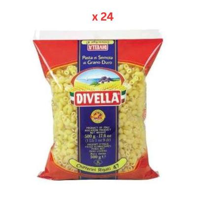 Divella Chifferini Lisci Pasta 24X500G