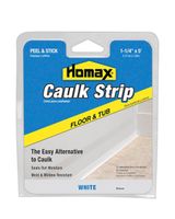 Homax 1.25 x 5 Foot White Caulkstrip Homax 1.25 x 5 Foot White Caulkstrip