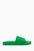 Slide Sandals in Quilted Rubber Slide Sandals in Quilted Rubber