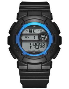 Astro Kids J0609 Movement Watch, Digital Display and Polyurethane Strap, Black - A23921-PPBBL