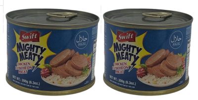 Swift Mighty Meaty Chicken Luncheon Meat 200gm (2 Pack)