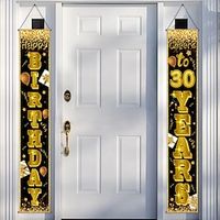 Birthday Door Banner,Happy Birthday Banner,70th Birthday Anniversary Party Decorations Supplies Cheers to Welcome Porch Sign for Indoor Outdoor Lightinthebox - thumbnail