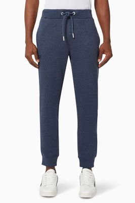 Vintage Logo Embroidered Joggers in Cotton Fleece Vintage Logo Embroidered Joggers in Cotton Fleece
