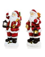 Homesmiths Christmas 46 x 26 cm Santa Holding Lanterns Assorted 1 Piece