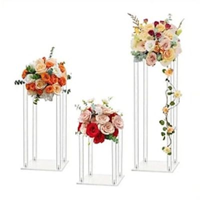 1pc Clear Acrylic Vases Column Flower Holder Stand Clear Vase Stand Flower Stand Wedding Decor Birthday Decor Anniversary Decor Home Decor Anniversary Decor Banquet Decor miniinthebox 1pc Clear Acrylic Vases Column Flower Holder Stand Clear Vase Stand Flower Stand Wedding Decor Birthday Decor Anniversary Decor Home Decor Anniversary Decor Banquet Decor miniinthebox