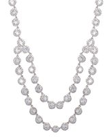 Halo Double Row Bib Necklace Halo Double Row Bib Necklace