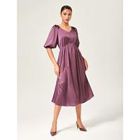 Jam Purple Cinched Waist Maxi Dress