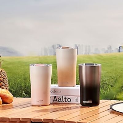 304 Stainless Gradient Vacuum Tumbler 360500ml High-Looking Coffee Cup Thermos Cup Stainless Steel Large Capacity Men's Cola And Female Students' Portable New Water Cup Lightinthebox