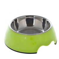 Nutrapet Melamine Round Paw Bowl Sets Green L:22 x 7.5Cms 700/Ml23.6Oz