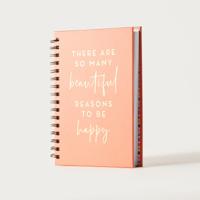 Punch Studio Typographic Print Spiral Bound Ruled Notebook