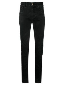 Black Coated-Effect Skinny Jeans