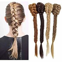 20inch long synthetic fishtail braids drawstring rope with claw clip ponytail extension (f2210) Lightinthebox - thumbnail