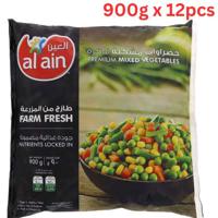 Al Ain Frozen Vegetables, Mix Veg - 900g x 12