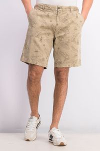 Mens Maritime Printed Short  Khaki