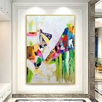 Oil Painting Handmade Hand Painted Wall Art  Abstract knife Painting  Landscape Green  Home Decoration Decor Rolled Canvas No Frame Unstretched miniinthebox - thumbnail