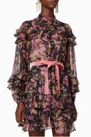 Lucky Tiered Frill Mini Dress - thumbnail
