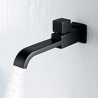 Wall Mounted Bathroom Facuet Cold Water Only, Monobloc Basin Taps Single Hole Brass Washroom Tap miniinthebox - thumbnail