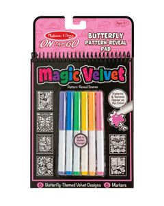 Melissa & Doug Magic Velvet Butterfly Coloring Book