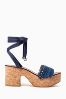 Athi 80 Platform Sandals in Suede - thumbnail