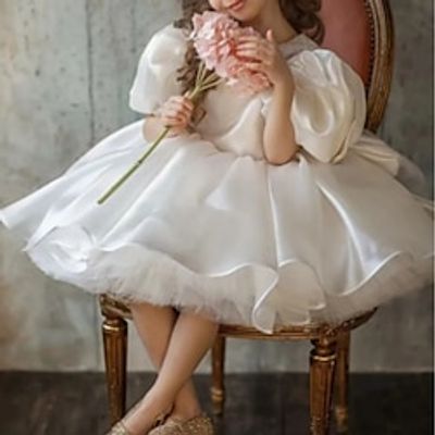 Princess Knee Length Flower Girl Dress Quinceanera Girls Cute Prom Dress Satin with Bow(s) Mini Bridal Fit 3-16 Years Lightinthebox Princess Knee Length Flower Girl Dress Quinceanera Girls Cute Prom Dress Satin with Bow(s) Mini Bridal Fit 3-16 Years Lightinthebox