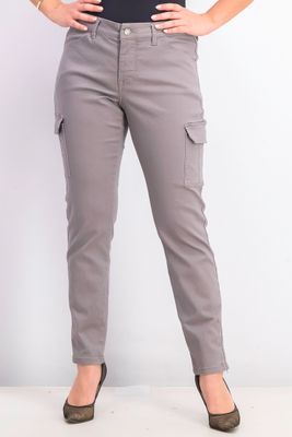 Womens Cargo Ankle Zip Skinny Pants Grey Womens Cargo Ankle Zip Skinny Pants Grey