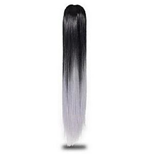 long straight ponytail synthetic clip on tone ponytail 24inch high temperature fiber ponytail #530 24inches Lightinthebox