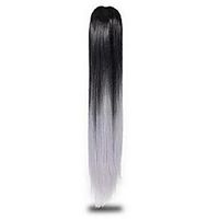 long straight ponytail synthetic clip on tone ponytail 24inch high temperature fiber ponytail #530 24inches Lightinthebox - thumbnail