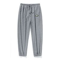 Men's Sweatpants Running Pants Hiking Pants Trousers Drawstring Winter Summer Outdoor Windproof Soft Stretchy Comfortable Elastic Waist Bottoms Grey White Black Winter Sports M L XL XXL XXXL Lightinthebox - thumbnail