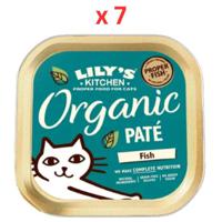 Lily's Kitchen Organic Fish Dinner Wet Cat Food 85G Pack Of 7