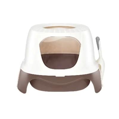 Pakeway Ark Series Rocket Cat Litter Box-55.8X51X39cm Coffee Pakeway Ark Series Rocket Cat Litter Box-55.8X51X39cm Coffee
