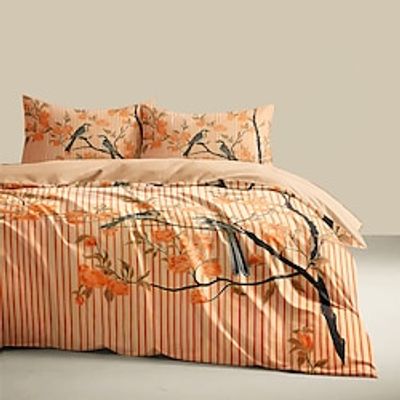 L.T.Home 100% Cotton Sateen Duvet Cover Set Reversible Premium 300 Thread Count Floral Elite Bedding Set Lightinthebox L.T.Home 100% Cotton Sateen Duvet Cover Set Reversible Premium 300 Thread Count Floral Elite Bedding Set Lightinthebox