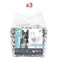 M-Pets Male Dog Diapers XL 12 Pack (Pack Of 3)