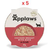 Applaws Cat Chicken With Duck Pot 60G (Pack Of 5)