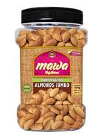 Mawa Raw Unsalted Almonds Jumbo 500g (Plastic Jar)