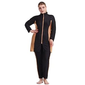 Arabian Muslim Adults Women's Religious Saudi Arabic Swimwear Swimsuits For Spandex Chinlon Ramadan Top Pants Headpiece Lightinthebox