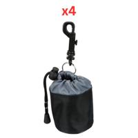 Trixie Dog Activity Mini Snack Bag For Dog Training Black 7X9cm (Pack Of 4)