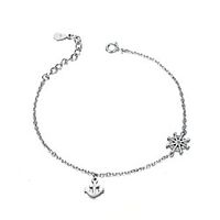 new original design ship rudder sterling silver bracelet ladies korean fashion ship anchor bracelet silver hand jewelry manufacturer Lightinthebox - thumbnail