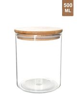 Little Storage Co Bamboo & Glass Storage Jar 500ML