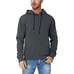 Men's Sweatshirt Hoodie Pullover Long Sleeve Athletic Casual Fleece Zip Drawstring Plaid Hooded Shirts With Pocket Darkgray Lightinthebox